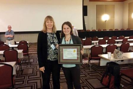 Plant Biology graduate student Kristin Engle receives award