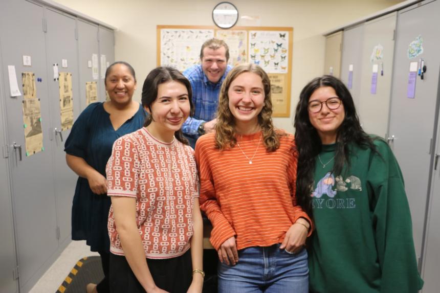group of people at herbarium