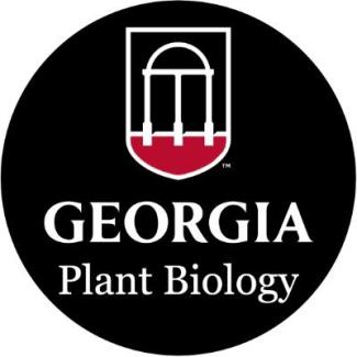 A circle with the UGA arch and the words "Georgia Plant Biology"